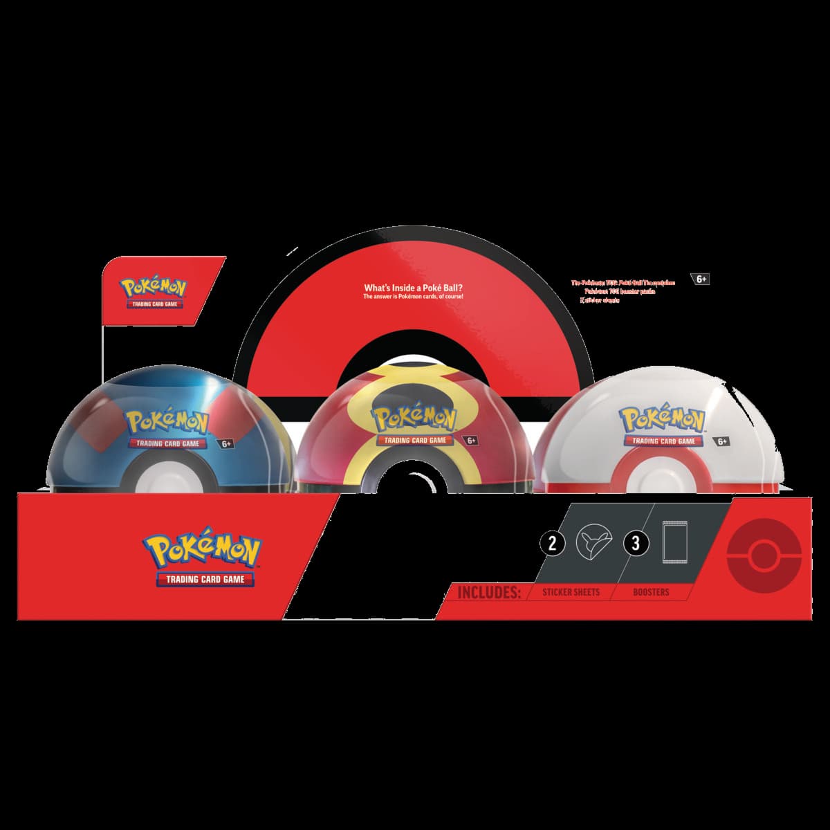 Presentación de Pokémon TCG: Poke Ball Tin 2025 · Caja máster de 6 · Español