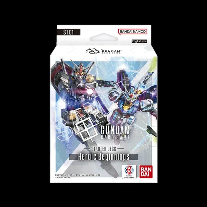Presentación de Gundam Card Game: Heroic Beginnings (ST01) · Starter Deck · Inglés