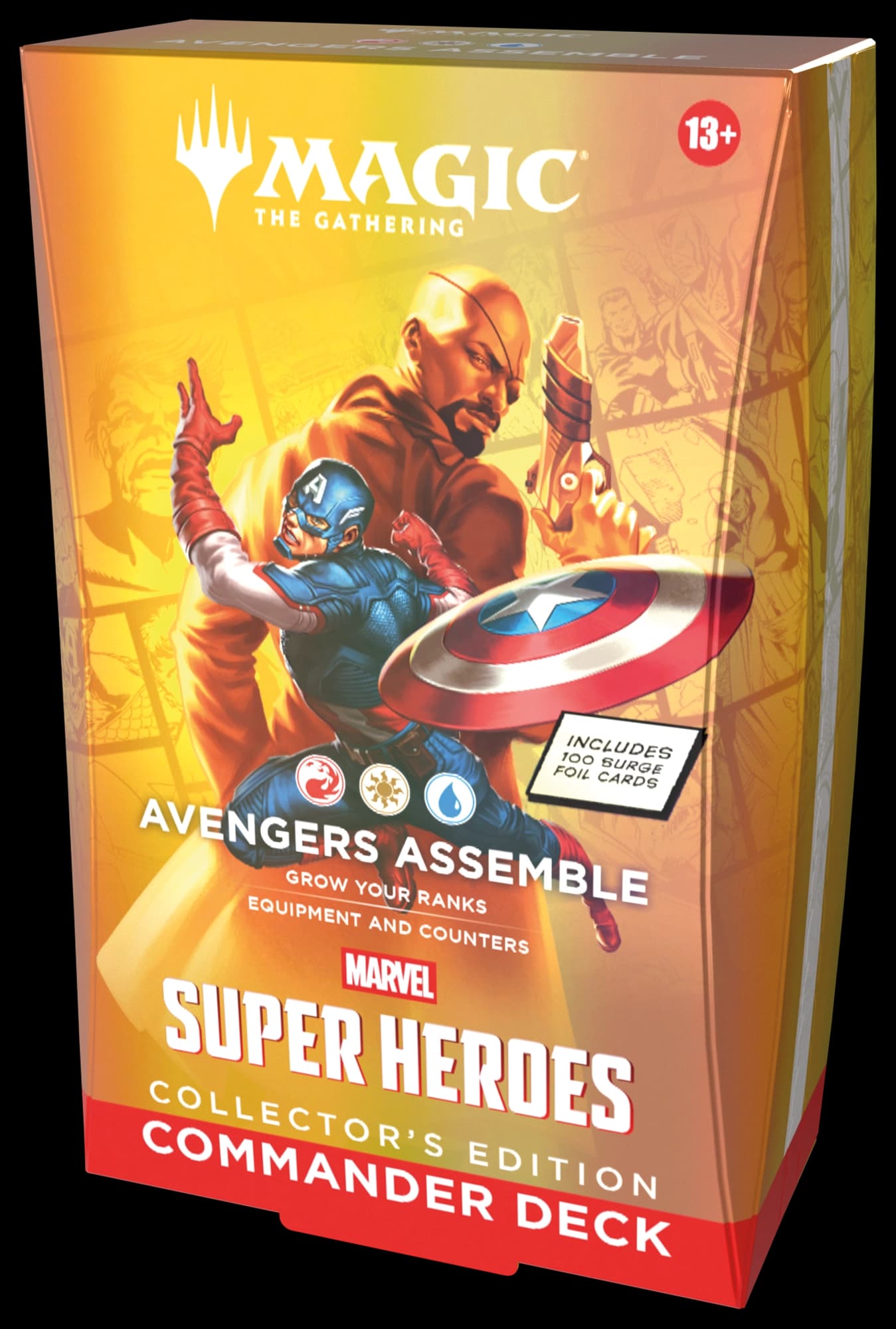 Presentación de Magic: The Gathering — Marvel Super Heroes Collector Edition Commander Deck · Mazo Commander Collector (surtido) · Inglés