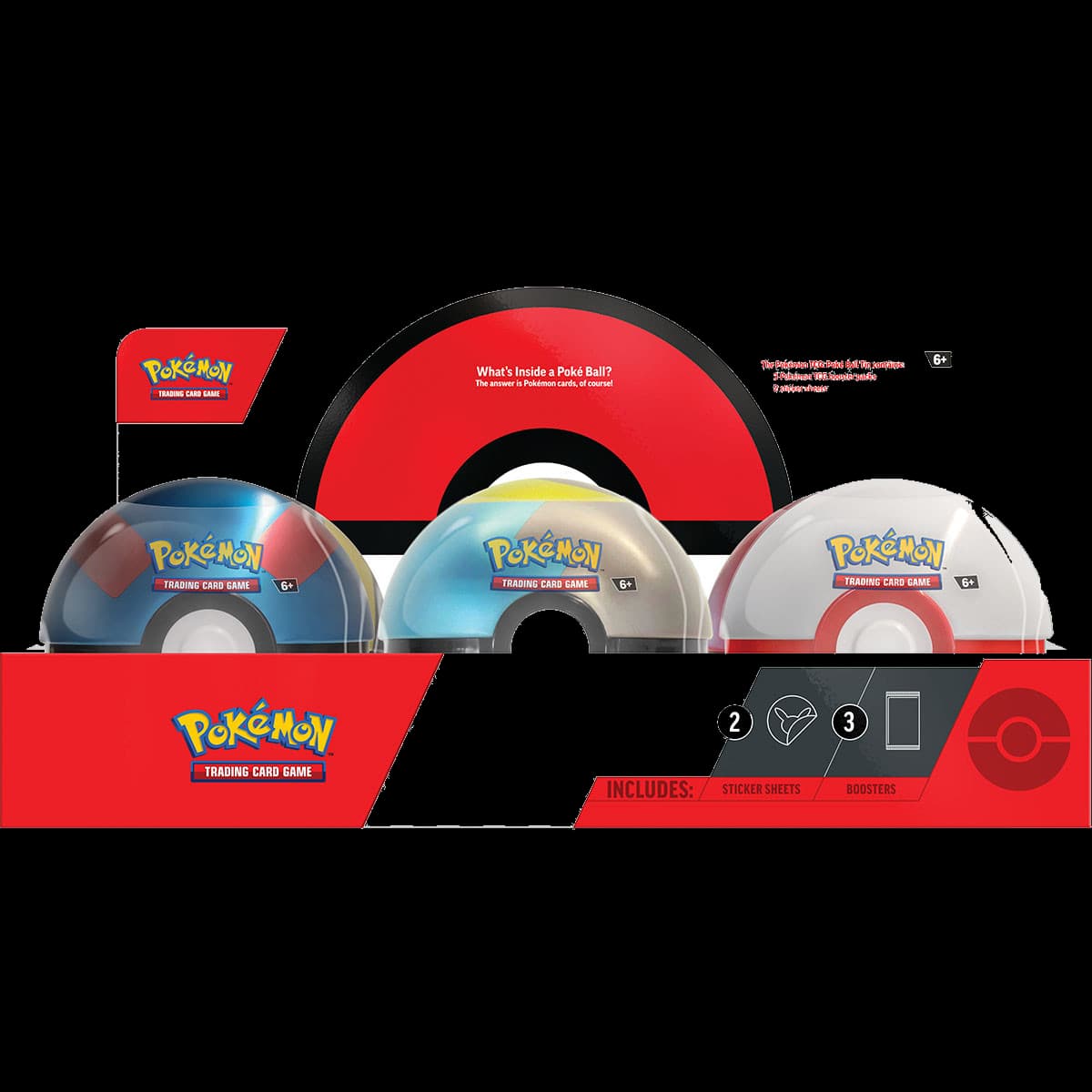 Presentación de Pokémon TCG: Poke Ball Tin 2024 · Caja máster de 6 · Español