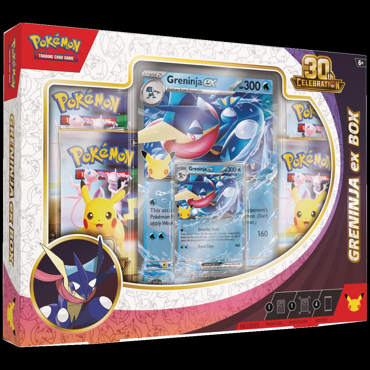 Presentación de Pokémon TCG: 30th Celebration Pokémon ex Box · Caja máster de 6 · Inglés