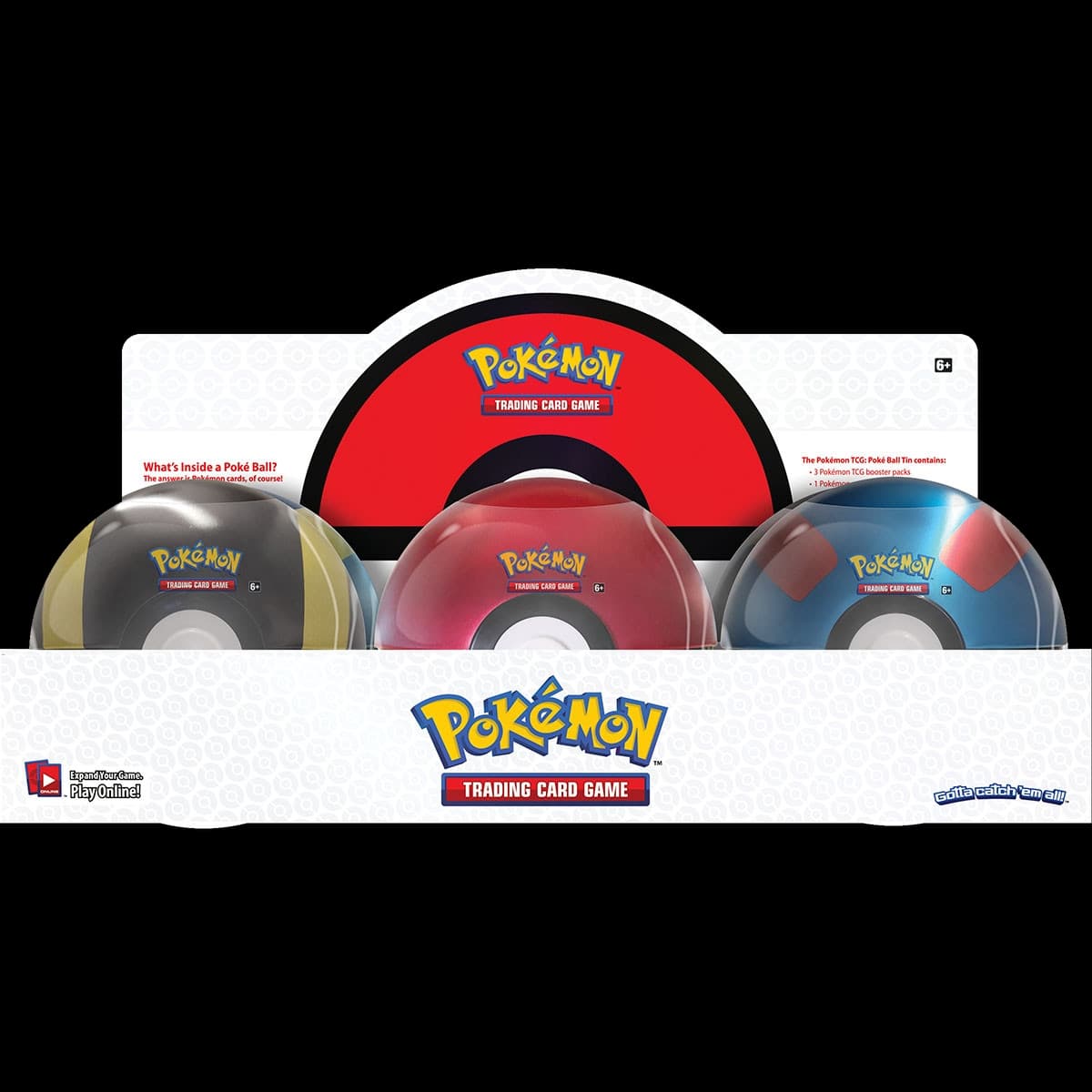 Presentación de Pokémon TCG: Poke Ball Tin 2021 · Caja máster de 6 · Español