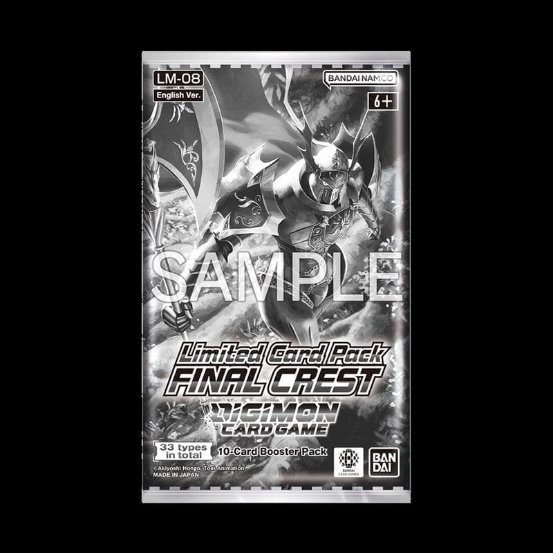 Presentación de Digimon TCG: Limited Card Pack FINAL CREST (LM-08) · Display de 6 · Inglés