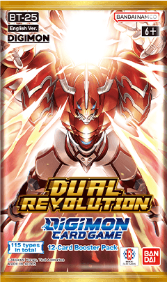 Presentación de Digimon Card Game: Dual Revolution (BT25) Booster · Sobre · Inglés