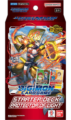 Presentación de Digimon Card Game: Protector of Light (ST-20) · Starter Deck · Inglés