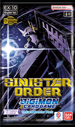 Presentación de Digimon Card Game: Sinister Order (EX10) Booster · Sobre · Inglés