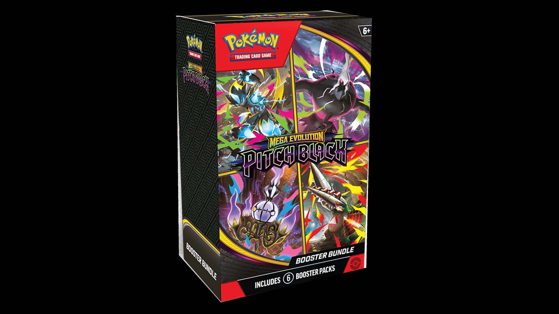 Presentación de Pokémon TCG: Mega Evolution — Pitch Black Booster Bundle · Booster Bundle · Inglés