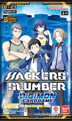 Presentación de Digimon Card Game: Hackers’ Slumber (BT23) Booster · Sobre · Inglés