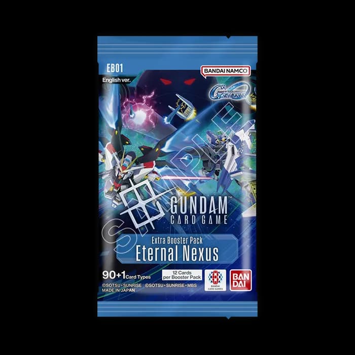 Presentación de Gundam Card Game: Eternal Nexus (EB01) Booster · Sobre · Inglés